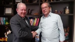 Deputado Marcos Vieira e o presidente nacional do ITV, José Aníbal