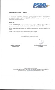 Recesso PSDB SC
